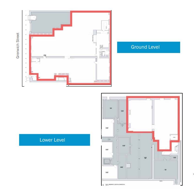 710 Greenwich St, New York, NY 10014 - Unit Retail Duplex -  - Floor Plan - Image 1 of 1