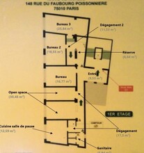 148 Rue Du Faubourg Poissonnière, Paris for lease Floor Plan- Image 2 of 13