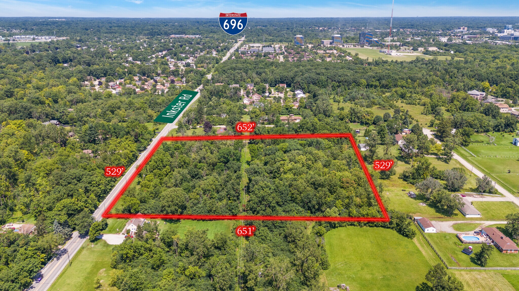 Inkster Rd, Southfield, MI for sale Aerial- Image 1 of 24