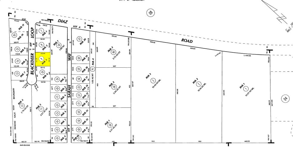 43114 Black Deer Loop, Temecula, CA for lease - Plat Map - Image 2 of 4