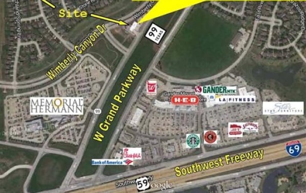 17228 W Grand Parkway S, Sugar Land, TX for lease - Aerial - Image 2 of 2
