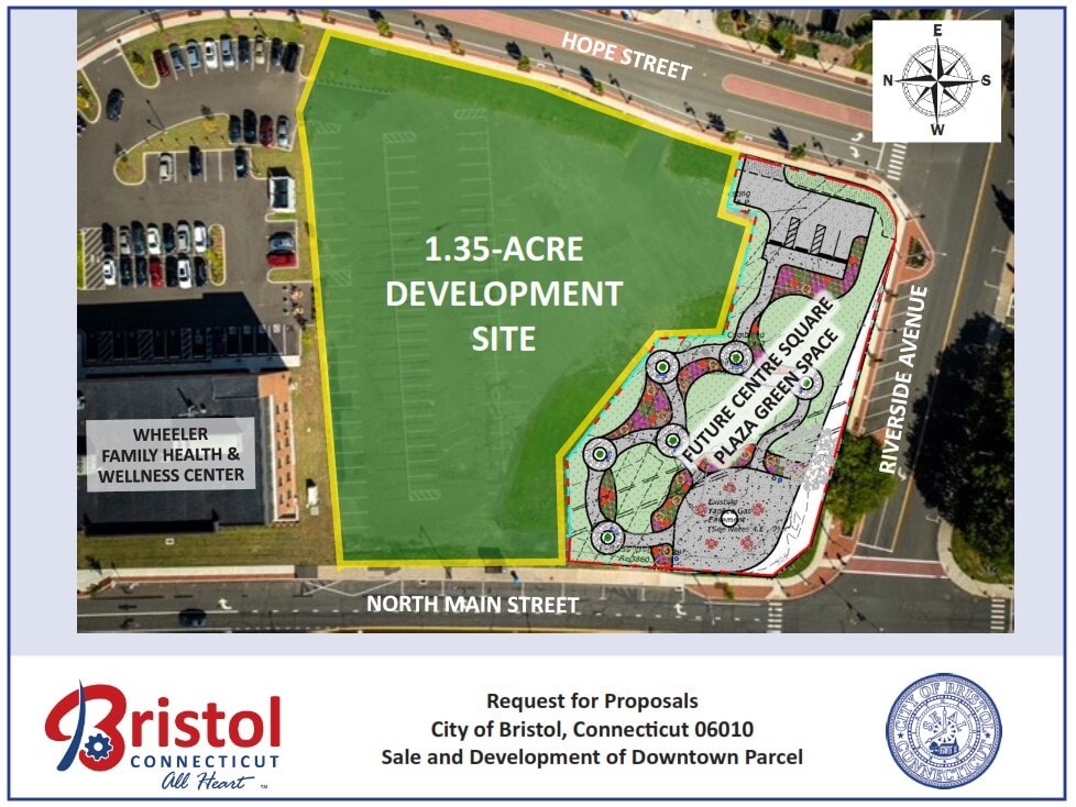 Map 30 Lot 3 North Main Street/Hope Street, Bristol, CT for sale Site Plan- Image 1 of 3
