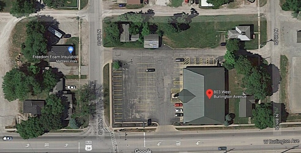 803 W Burlington Ave, Fairfield, IA for lease - Aerial - Image 3 of 4