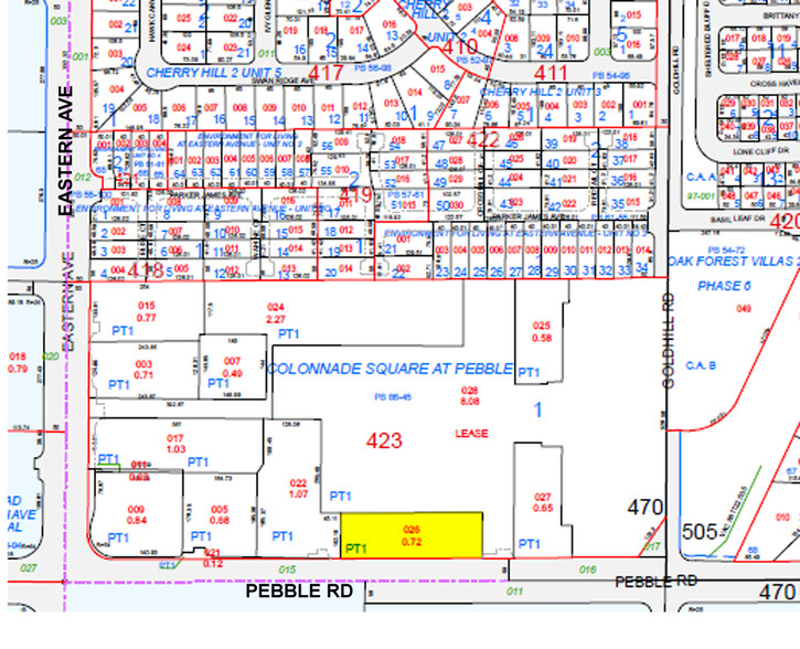 8872 S Eastern Ave, Las Vegas, NV for lease - Plat Map - Image 2 of 12