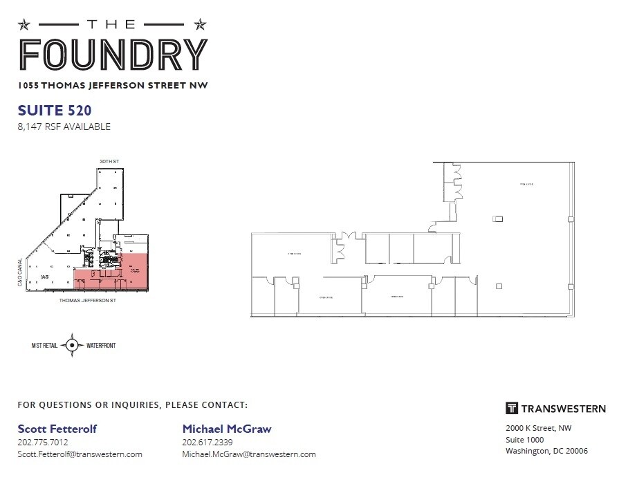 1055 Thomas Jefferson St NW, Washington, DC for lease Interior Photo- Image 1 of 1
