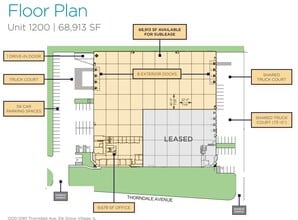 1200-1290 Thorndale Ave, Elk Grove Village, IL for lease Floor Plan- Image 1 of 1