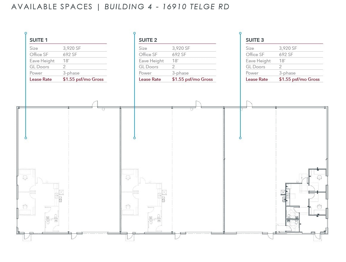 16906 Telge Rd, Cypress, TX for lease Floor Plan- Image 1 of 1