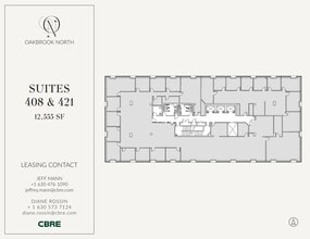 1200 Harger Rd, Oak Brook, IL for lease Floor Plan- Image 1 of 2