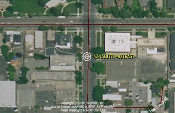 124 S 400 E, Salt Lake City, UT - aerial  map view