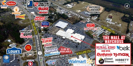 2215 Memorial Dr, Waycross, GA - AERIAL map view - Image1