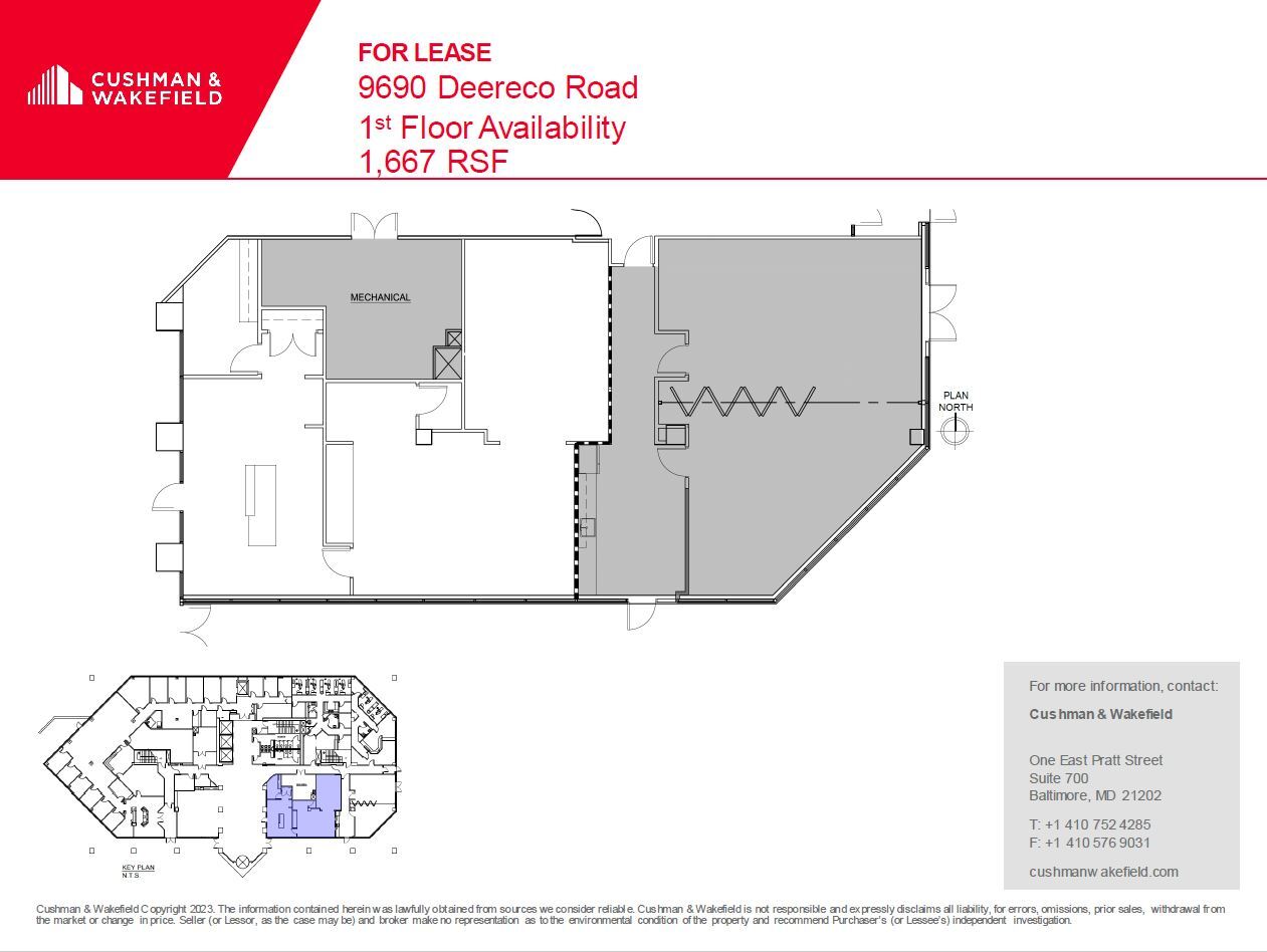 9690 Deereco Rd, Timonium, MD for lease Floor Plan- Image 1 of 1