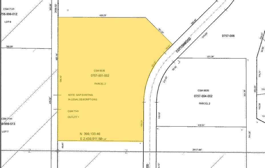 1055 Cottonwood Ave, Hartland, WI for lease - Plat Map - Image 2 of 4