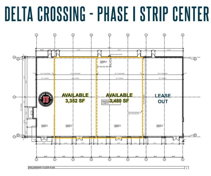 Delta Crossing- Phase I, Lansing, MI for lease - Floor Plan - Image 2 of 2