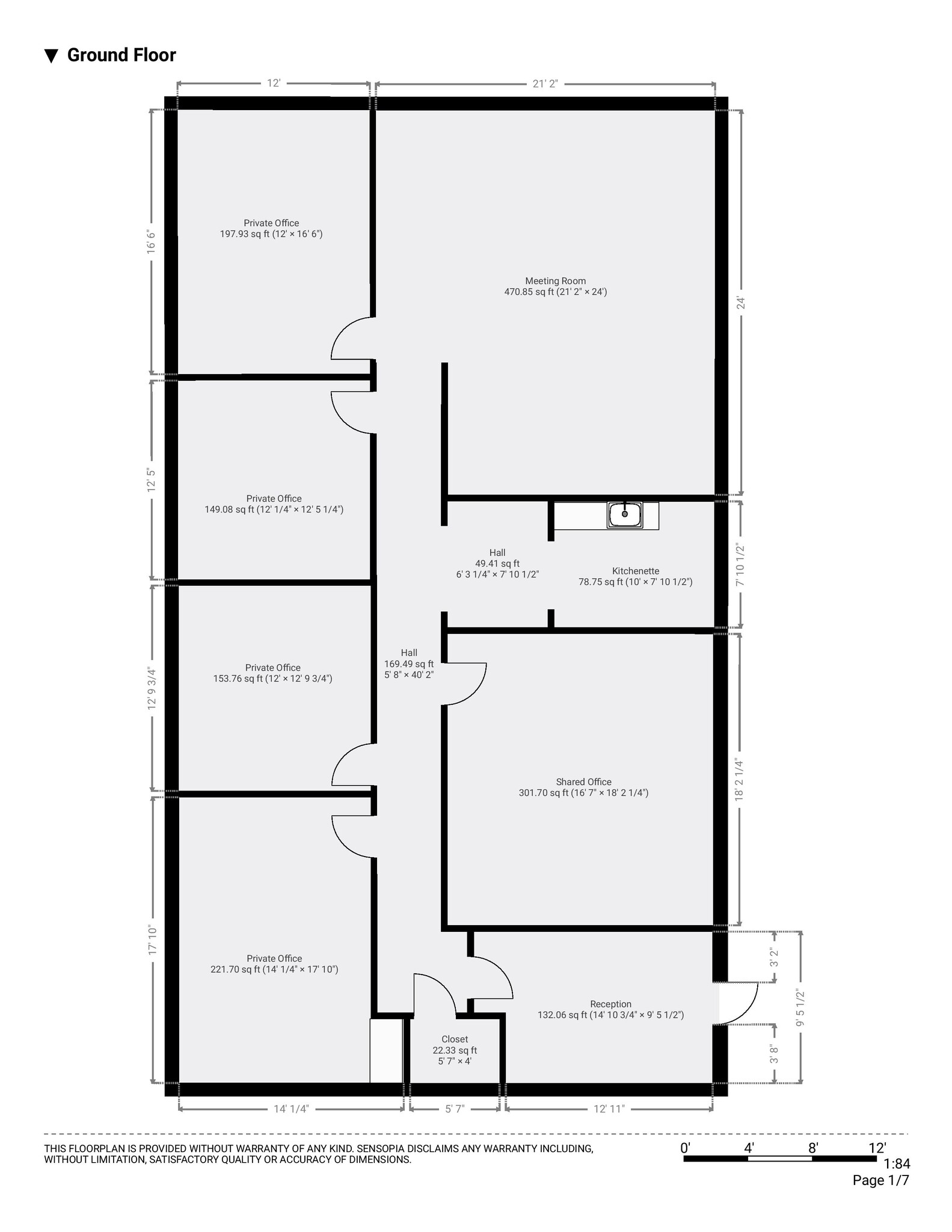 190 Congress Park Dr, Delray Beach, FL for lease Floor Plan- Image 1 of 1