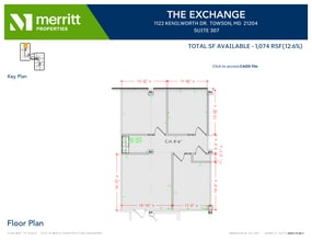 1122 Kenilworth Dr, Towson, MD for lease Floor Plan- Image 1 of 1