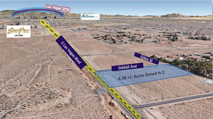 S Las Vegas Blvd Highway Zoned Land, Las Vegas, NV for sale - Primary Photo - Image 1 of 7