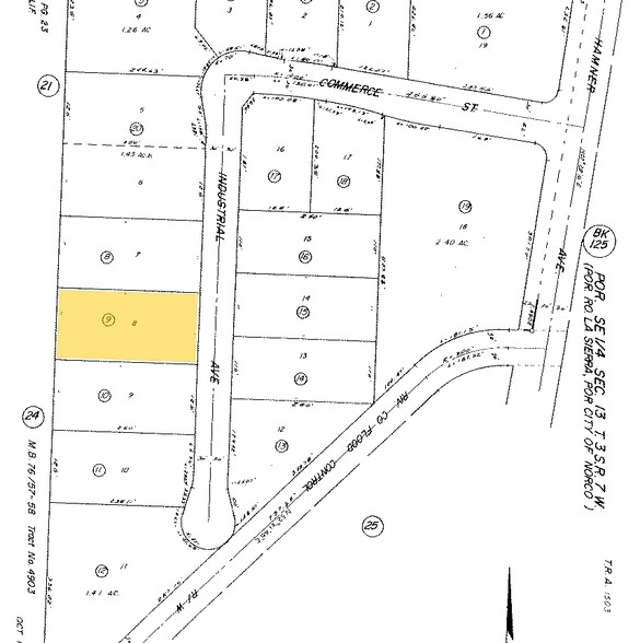 1642-1648 Industrial Ave, Norco, CA for lease - Plat Map - Image 2 of 4