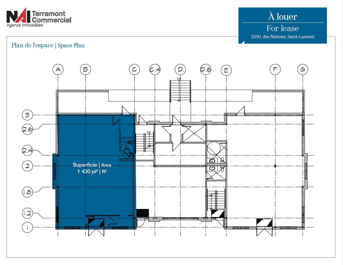 2500 Rue des Nations, Montréal, QC for lease Floor Plan- Image 1 of 1