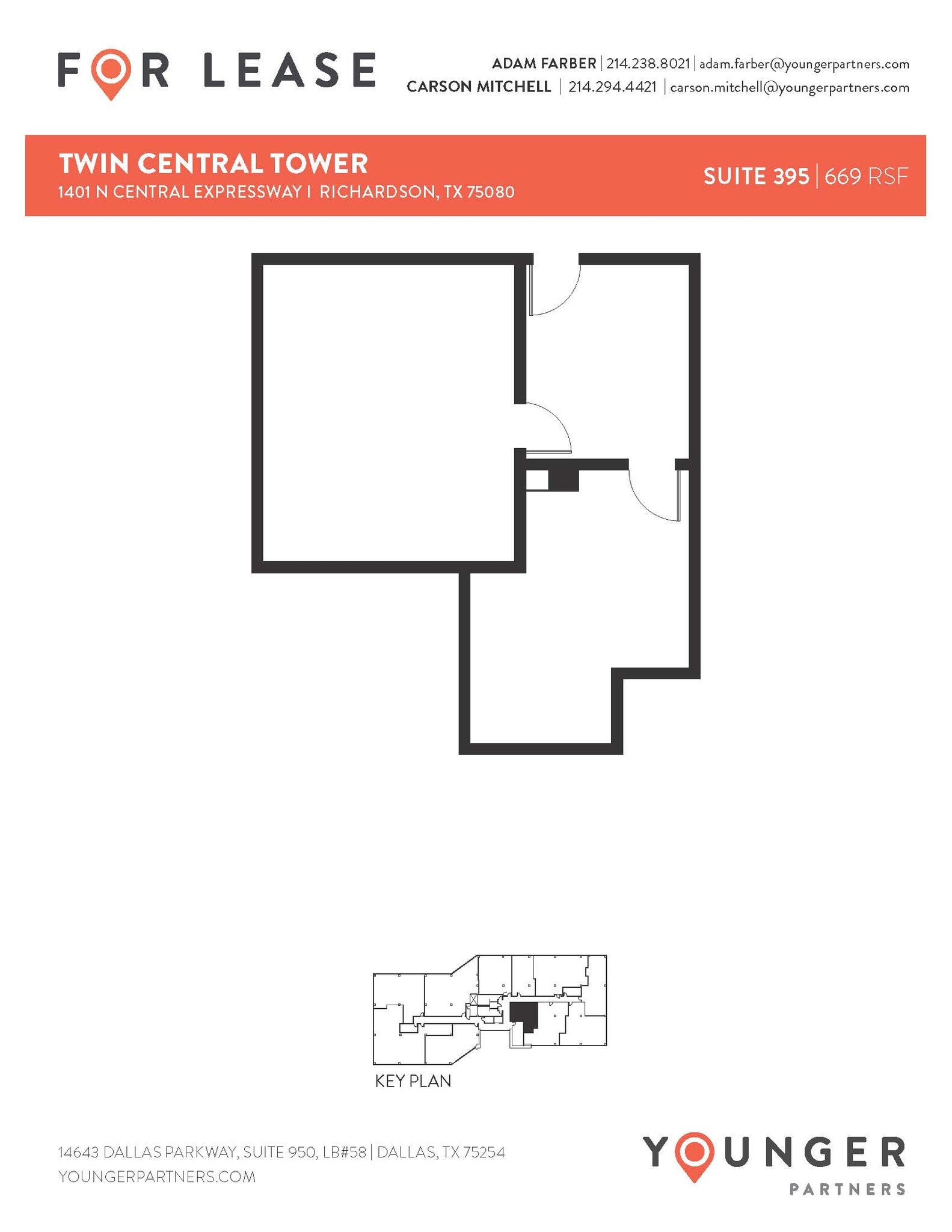 1401 N Central Expy, Richardson, TX for lease Floor Plan- Image 1 of 1