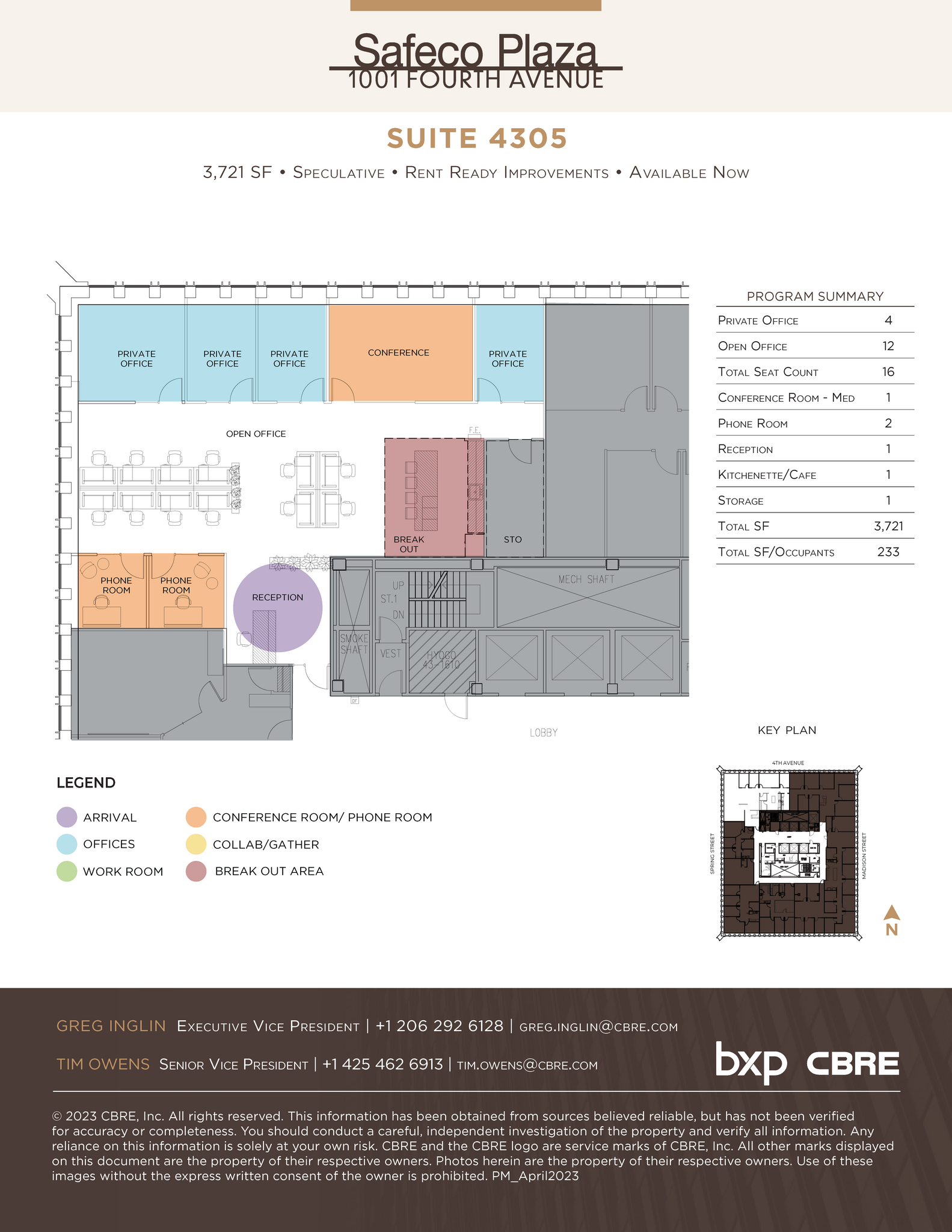 1001 4th Ave, Seattle, WA for lease Floor Plan- Image 1 of 1