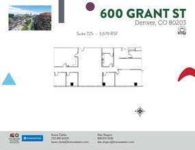 600 Grant St, Denver, CO for lease Floor Plan- Image 2 of 3