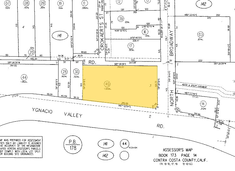 590 Ygnacio Valley Rd, Walnut Creek, CA for sale Plat Map- Image 1 of 1