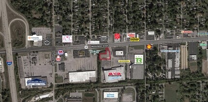 8235 E Washington St, Indianapolis, IN - AERIAL map view