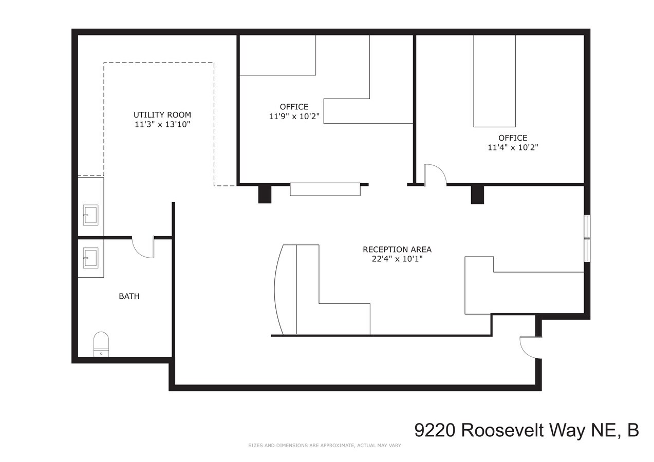 9218-9220 Roosevelt Way, Seattle, WA 98115 - Unit 2 - - Floor Plan - Image 2 of 4
