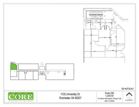 1135 W University Dr, Rochester Hills, MI for lease Floor Plan- Image 1 of 1