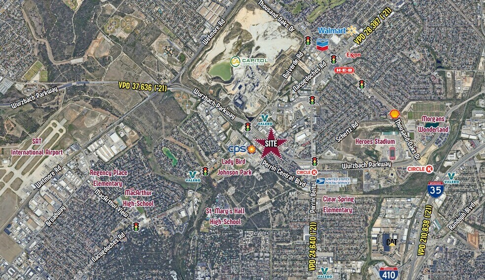 Wurzbach Parkway @ Perrin Central Blvd., San Antonio, TX for sale - Aerial - Image 3 of 3