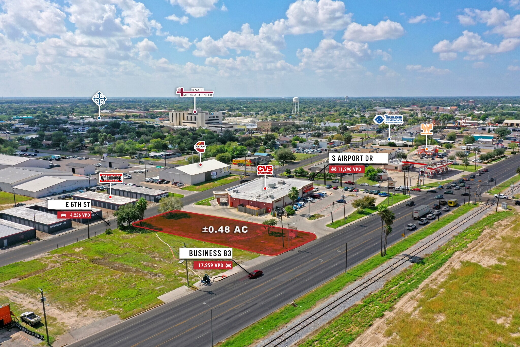 1602 US 83, Weslaco, TX for sale Aerial- Image 1 of 8