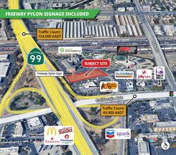 California Ave, Bakersfield, CA - Aerial  map view