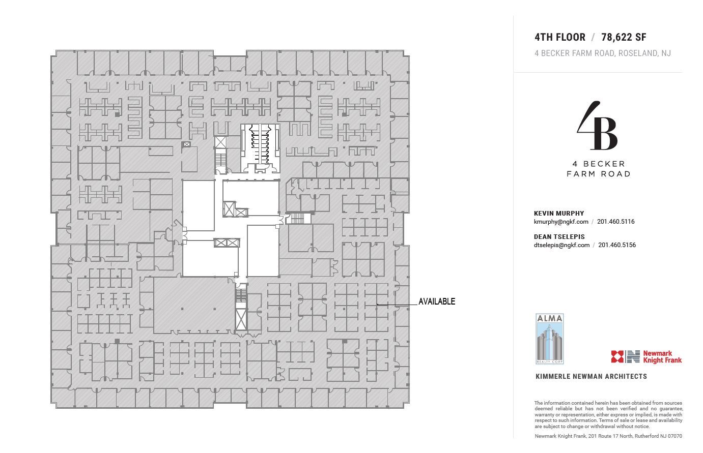 4 Becker Farm Rd, Roseland, NJ for lease Floor Plan- Image 1 of 1