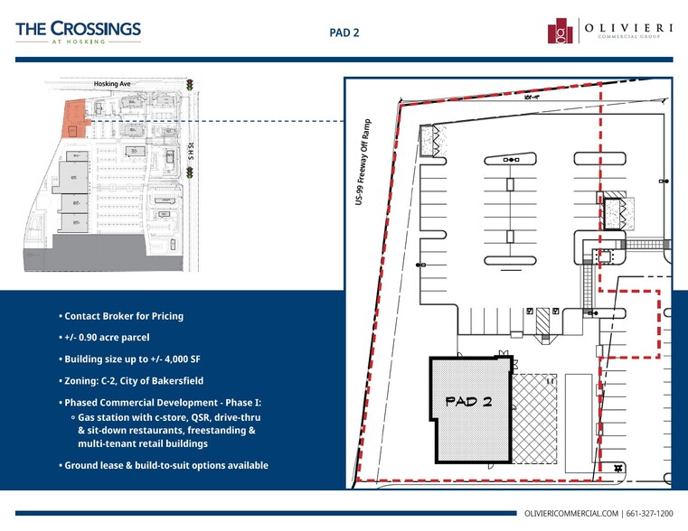 Hosking Ave, Bakersfield, CA for sale - Site Plan - Image 2 of 5
