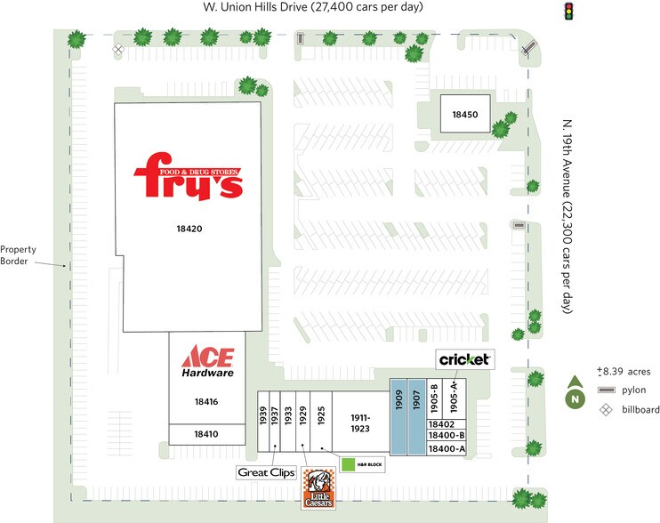 N 19th Ave, Phoenix, AZ for lease - Site Plan - Image 3 of 14