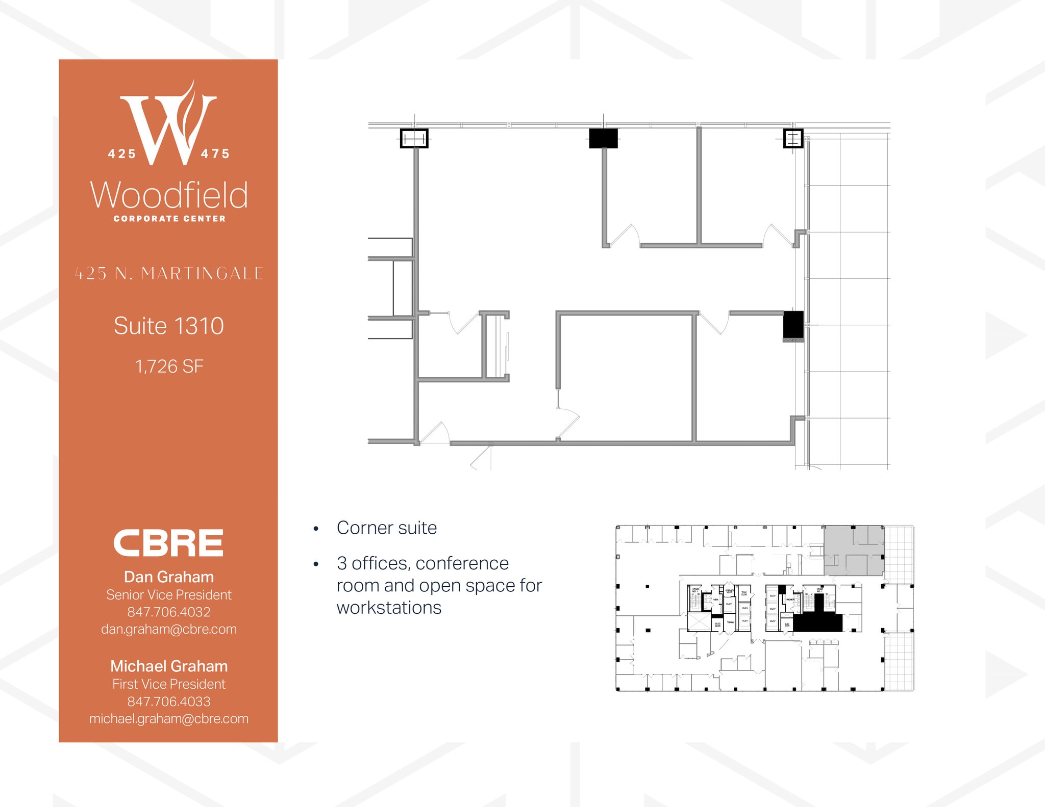 425 N Martingale Rd, Schaumburg, IL for lease Floor Plan- Image 1 of 1