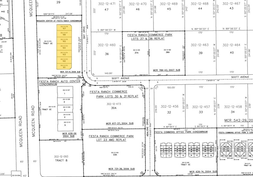 925 N McQueen Rd, Gilbert, AZ for sale - Plat Map - Image 1 of 1