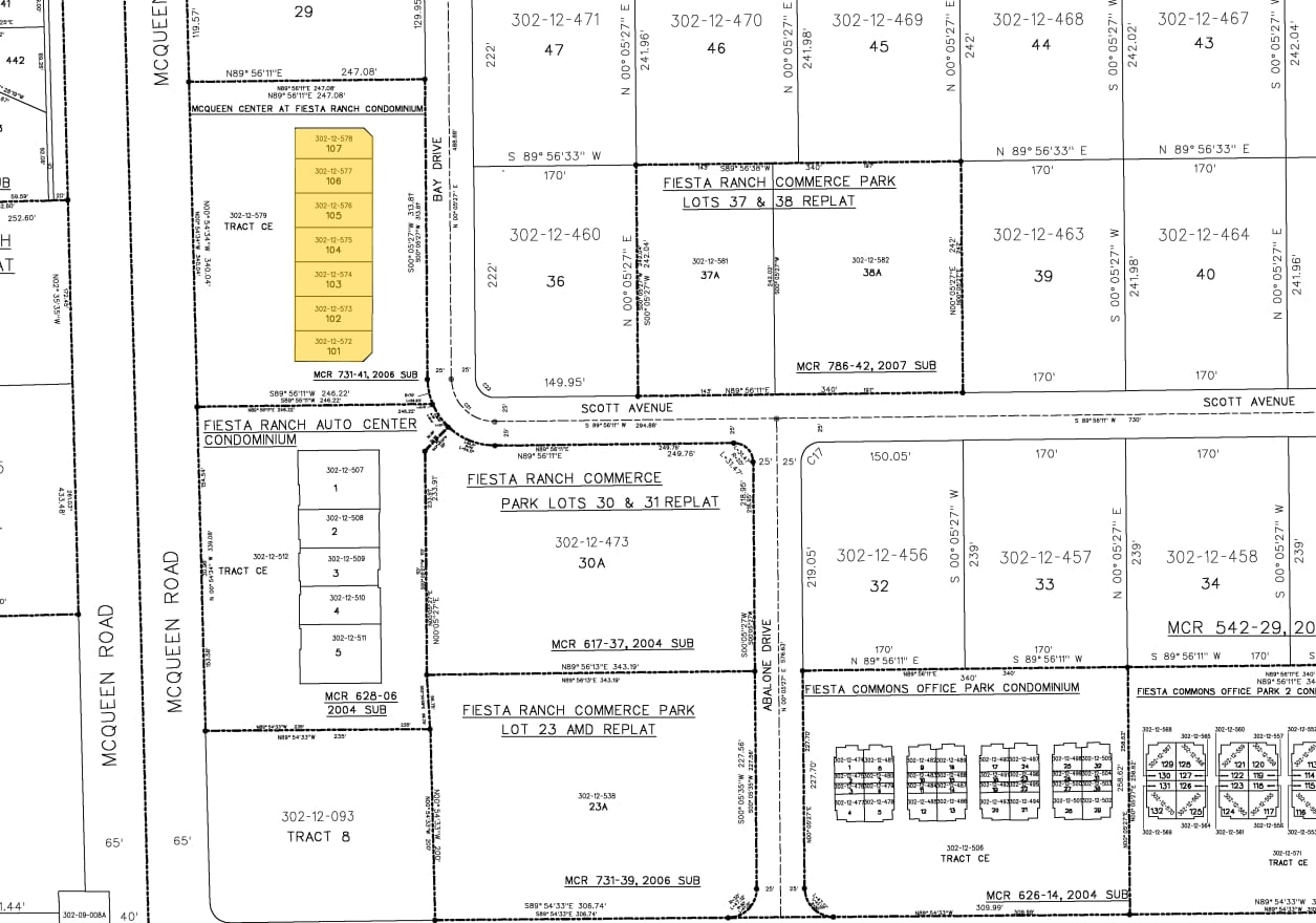 925 N McQueen Rd, Gilbert, AZ for sale Plat Map- Image 1 of 1
