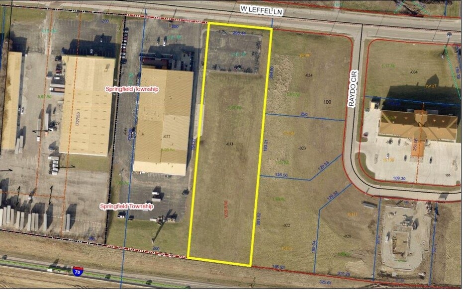 341 W Leffel Ln, Springfield, OH for sale - Plat Map - Image 1 of 2