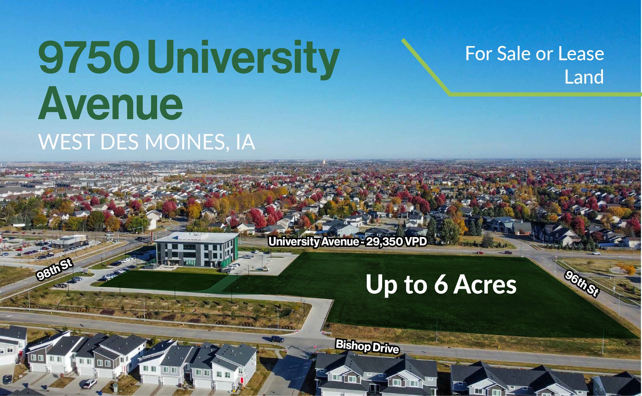 9750 University Ave, West Des Moines, IA for lease Building Photo- Image 1 of 6