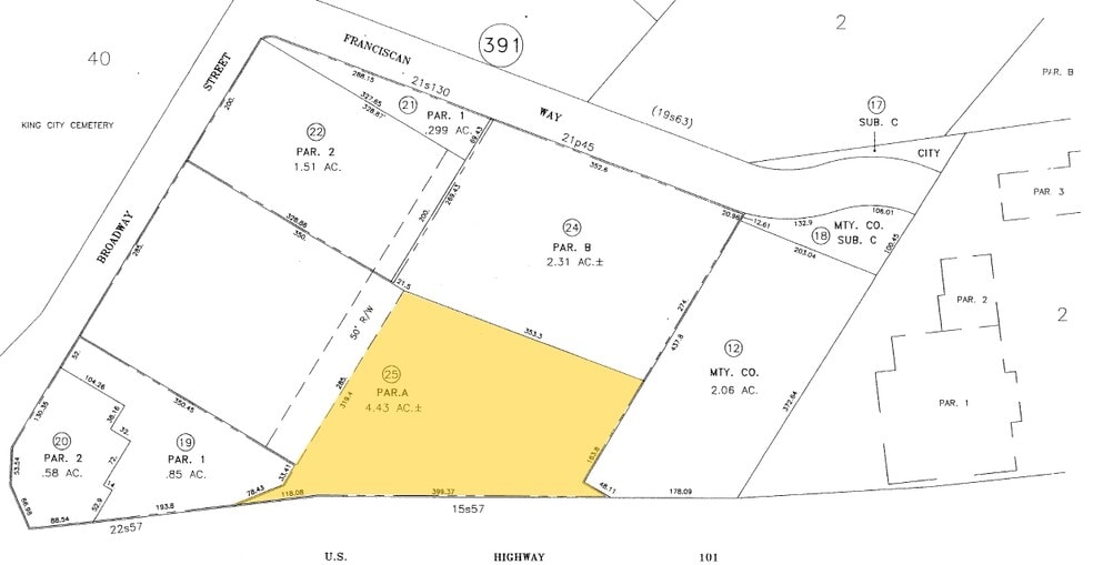 1023 Broadway St, King City, CA for lease - Plat Map - Image 2 of 4