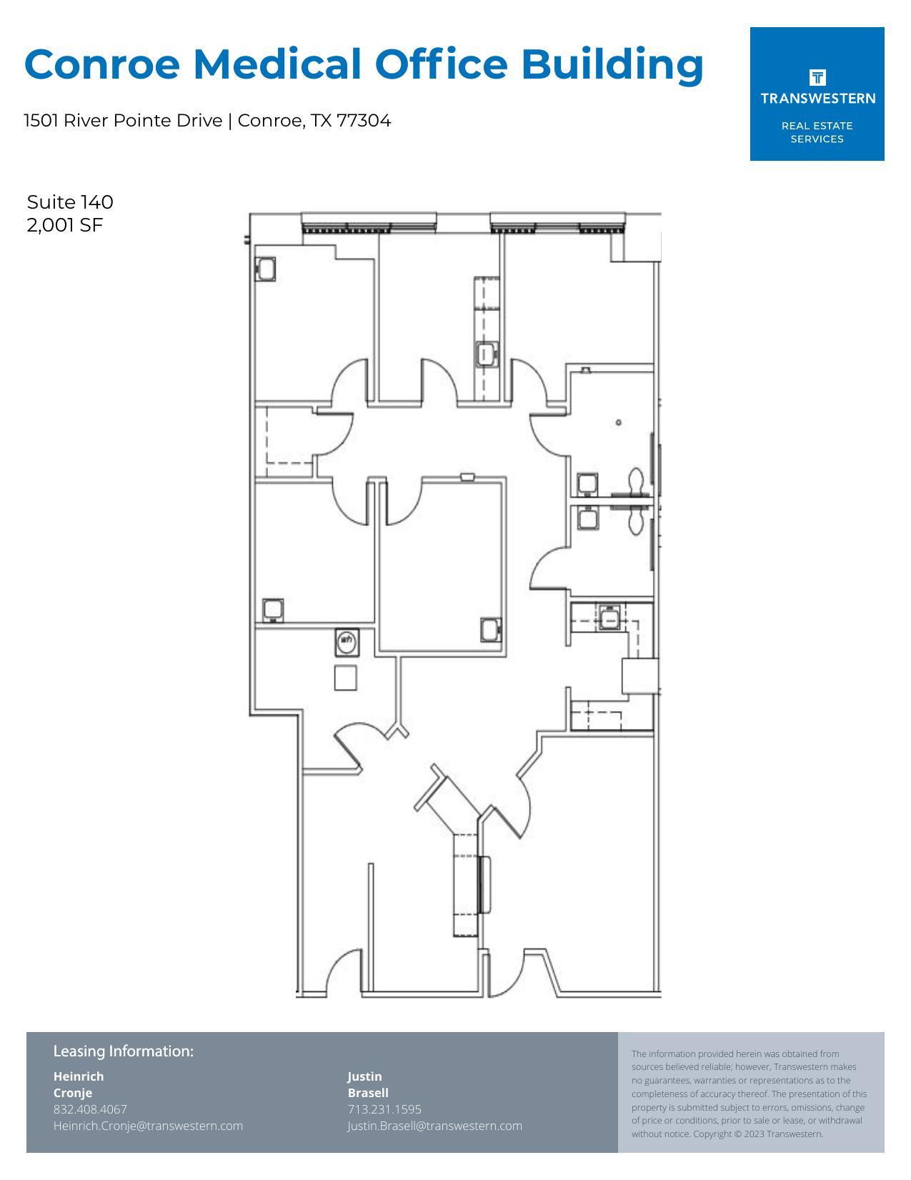 1501 River Pointe Dr, Conroe, TX for lease Floor Plan- Image 1 of 1