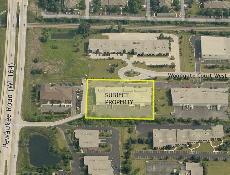 N29W23810 Woodgate Ct, Pewaukee, WI for lease - Aerial - Image 2 of 3