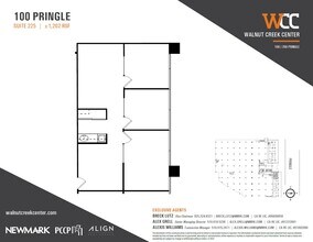 100 Pringle Ave, Walnut Creek, CA for lease Floor Plan- Image 1 of 1
