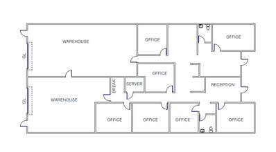 9474 Chesapeake Dr, San Diego, CA for lease Floor Plan- Image 1 of 1