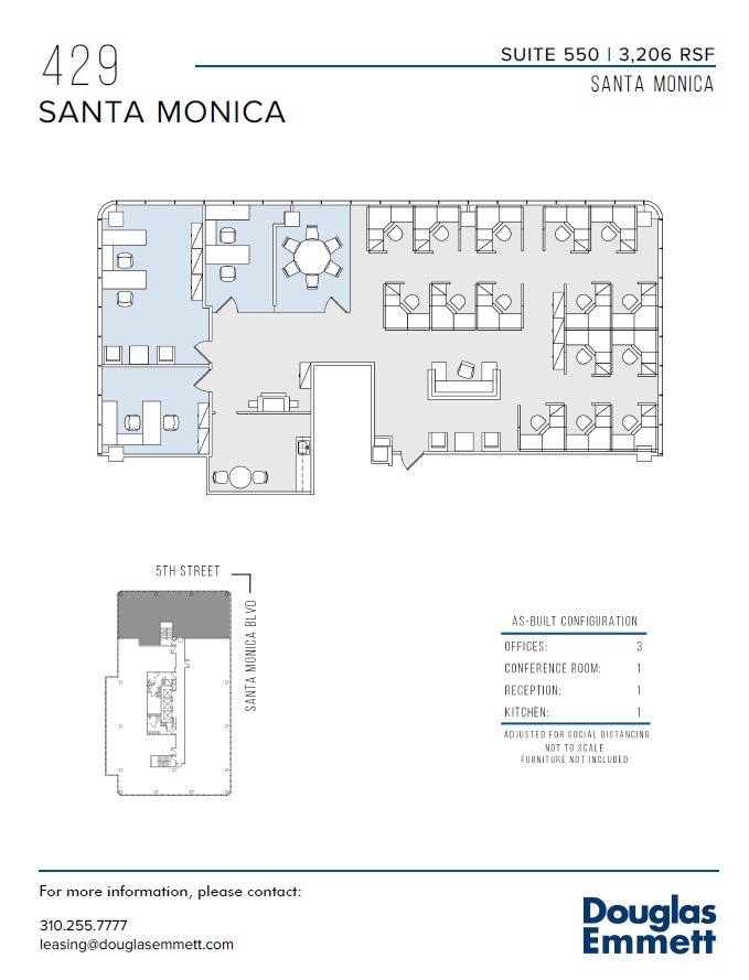 429 Santa Monica Blvd, Santa Monica, CA for lease Floor Plan- Image 1 of 1