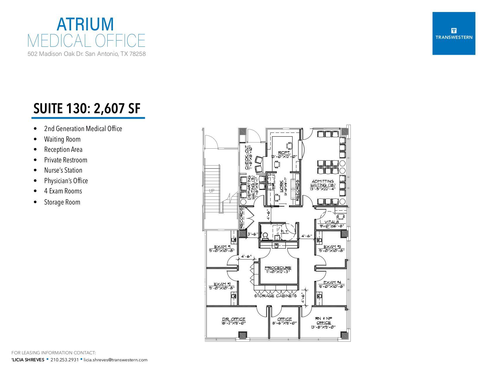 502 Madison Oak Dr, San Antonio, TX for lease Floor Plan- Image 1 of 1