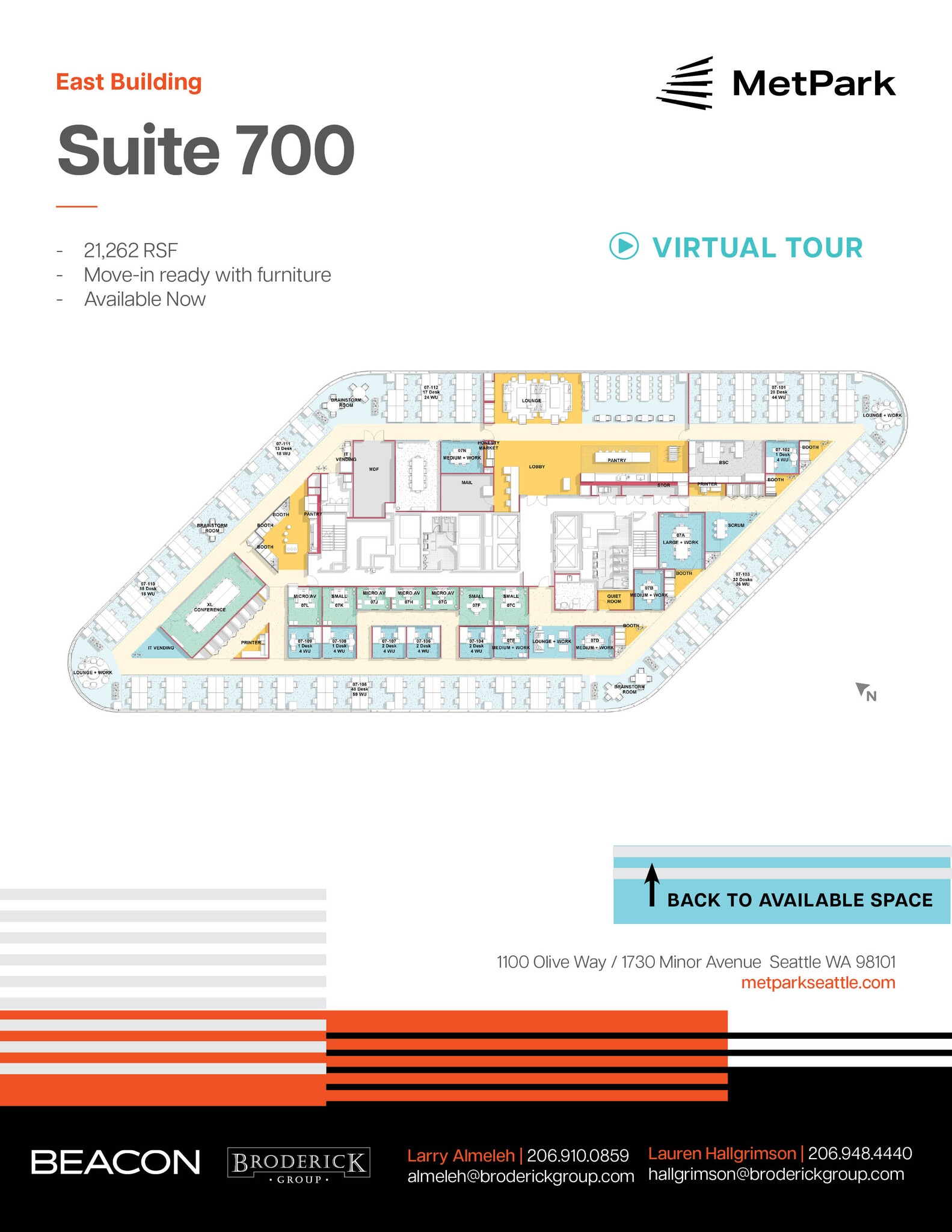 1100 Olive Way, Seattle, WA for lease Floor Plan- Image 1 of 1