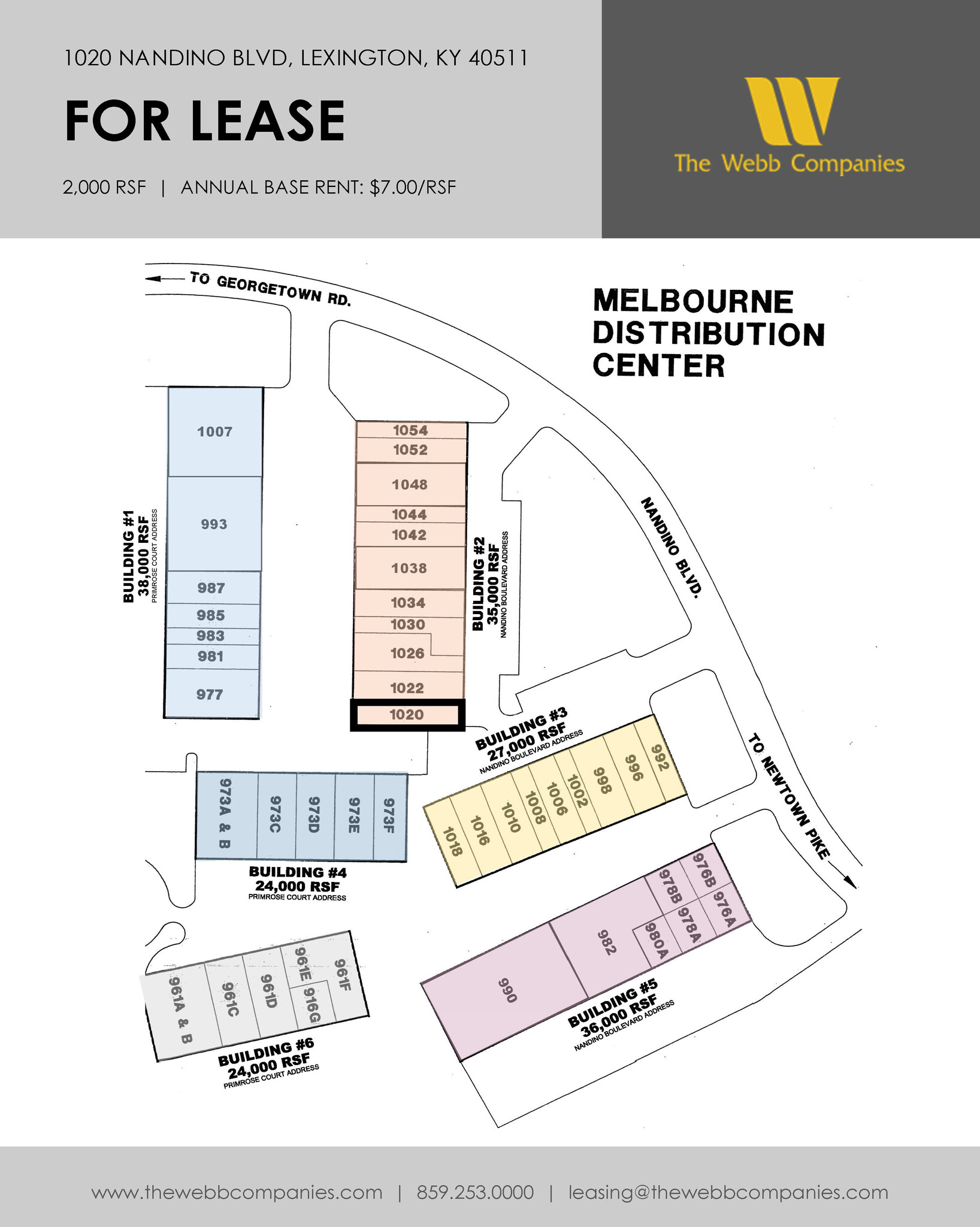 1020-1054 Nandino Blvd, Lexington, KY for lease Site Plan- Image 1 of 1