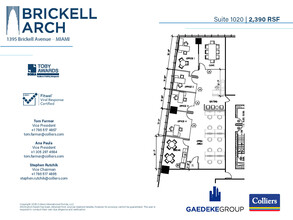 1395 Brickell Ave, Miami, FL for lease Floor Plan- Image 1 of 2